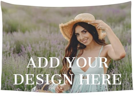 Personalisiert Foto Wandteppich, Personalisierter Hintergrund mit Bild Text Namen, Personalisierte Wanddecke Dekoration für Hochzeits Zimmer, für Mama, Papa, Familien Gedenk Geschenke, 150x150cm