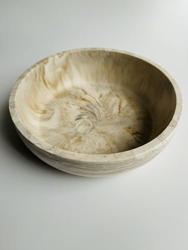 Coupe à fruits en jesmonite, effet marbré, design élégant