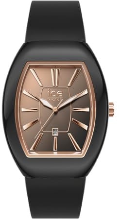 Ice-Watch - ICE boliday Dome Black sunset RG - Montre noire pour femme avec bracelet en silicone - 024032 (Small)