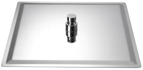 Angoily Edelstahl Duschkopf Quadrat Ultra Dünn Wasserfall Regendusche Hochdruck Duschkopf Für Ein Entspannendes Duscherlebnis Chrom Finish