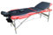Mucola Massageliege 3 Zonen Kosmetikliege Aluminium | klappbar und höhenverstellbar | Portable Massagebank inkl. Zubehör Kopfstütze, Armlehnen und Tragetasche - Schwarz/Orange