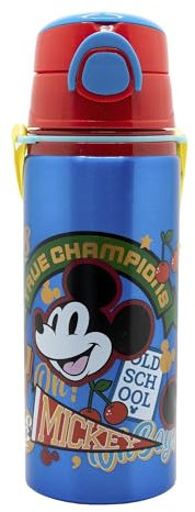 BOTELLA POP UP DE ALUMINIO CON CORREA 730 ML MICKEY TRUE CHAMPIONS