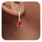 VIROMY Geburtsstein Ohrringe für Damen der Juli Teardrop Geburtsstein Dangle Ohrringe Personalisierten Kristall Charme Glänzenden Schmuck Geburtstags Geschenke