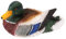 NULYLU Schwimmende Entenfigur Aus Harz Dekoration Für Garten Teich Und Pool Wetterfest Sichere Runde Kanten Kreative Miniatur-Ente Für Balkon Und Gartenlandschaft
