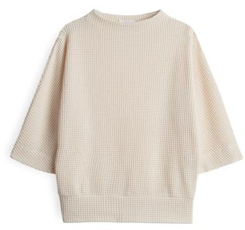 OPUS Damen Sweatshirt | GULOPI Regular Sweatshirt in Strickoptik Natural Glaze, 40