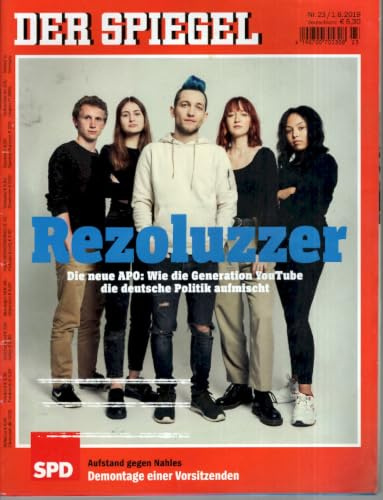 Der Spiegel Magazin Deutschland 2019-23 Rezo Apo Youtube Originalausgabe