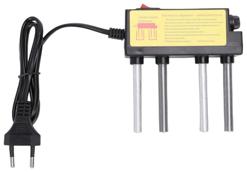 Asixxsix Wasserelektrolyseur, TDS PH Schneller Wasserqualitätstester, Wasserreinheitsfilter-Messwerkzeug, Tragbares, Genaues Wasserqualitätsprüfgerät für Trinkwasser, Aquarien (EU-Stecker)