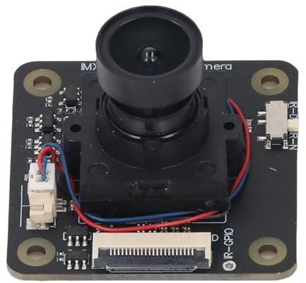 Luocute IMX477 Camera Module, 12.3MP 4056x3040 Sensor for RasPi 5 4B 3B 1 Pico, Webcams and VoIP Equipment with 90° FOV Backlight Imaging for AI Applications