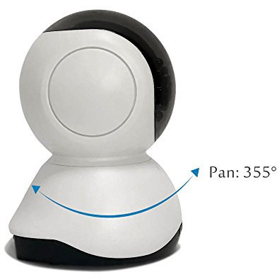 Home WiFi IP Security Camera Built in Microphone Alarm, Mobile Android/iOS/iPhone/iPad/Tablet, Sonic Recognition