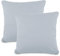 aqua-textil Classic Line Kissenbezug 2er-Set 80 x 80 cm Silber grau Baumwolle Kissen Bezug Kissenhülle, Kopfkissenüberzug, Pillowcase, Bettkissen, Kopfkissenbezug, Reißverschluss Jersey