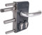 ATTAS Doppelzylinderschloss 60mm RAL7016 LDKZ, Drehtorschloss, Schiebetorschloss