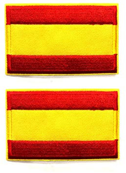 Parche Bordado Bandera España sin Escudo 5.7cm Para Planchar o Coser
