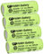 4er Sparset GP Akku 2/3 AAA 1,2V / 400mAh GP40AAAM Micro NiMH Akku Höhe 29,7mm wiederaufladbar (Achtung: Beachten Sie die verkürzte 2/3 Baugröße ohne erhabenen Pluspol, Keine normalen AAA Akkus)