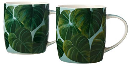 Maxwell & Williams KL0101 Haven Becher-Set aus Porzellan, Cyan, 380 ml, in Geschenkbox