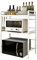 Redwestmelon Microwave Oven Rack Adjustable Rice Cooker Shelf Stand Kitchen Countertop Storage Organiser Holder Free Standing Expandable Spice Rack