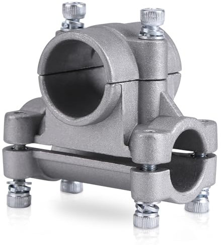 Cyrank Abrazadera del Soporte de la manija con Pernos, Soporte de Mango de desbrozadora, Soporte de 26 mm para desbrozadora cortacésped, Soporte del Mango de la desbrozadora