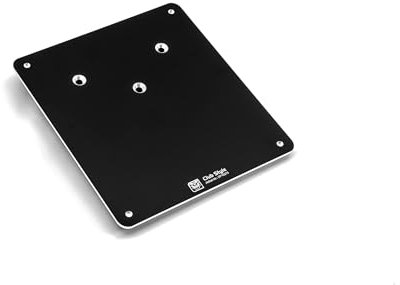 Delta Parts - Club Style Kennzeichenplatte Aluminium 180x200 mm passend für Harley-Davidson® Sport Glide® – Platte für Kennzeichen in schwarz eloxiert 3mm Dicke - Ideal für Motorrad Kennzeichen