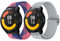 LanQii 22 mm Cinturini Compatibile con Xiaomi Watch S1/Xiaomi Watch S1/Mi Watch, 2 Pezzi Nylon Intrecciato Sportivo Uomo Donna Cinturino per Amazfit GTR 4/GTR 3 Pro/GTR 3/GTR 47mm -Blu/Rosa+Bianco
