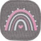 Klett Patch Zubehör für JP Journey Taschen für Toniebox, auch Kompatibel mit Schulranzen, 8 x 8 cm (1 Stück Regenbogen)