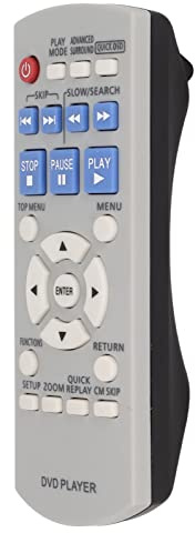 Septpenta Replace Remote Control for DVD S1 DVD S1S DVD S1P DVD S810 S820 S830 S860 S825 DVD, Professionally Designed, Sensitive Buttons, Long Service Life, ABS DVD Remote Control