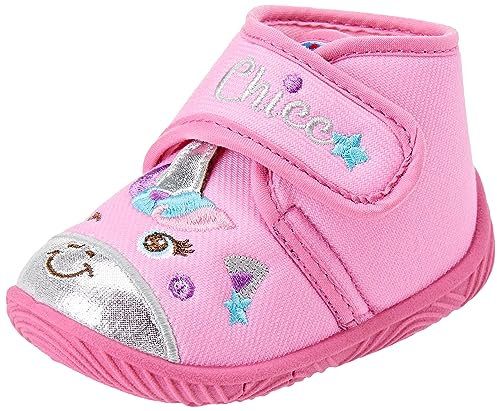 Chicco, Pantofole Bambina, Ciabatte Asilo e Casa Flessibili, Leggere e Traspiranti, con Comoda Chiusura a Strappo, Designed in Italy
