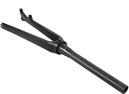 SUNGOOYUE Fourche Avant de Vélo, Fibre de Carbone à Dégagement Rapide Vélo de Route Frein à Disque Tube Supérieur Tuyau Conique Fourches de Vélo de Route