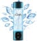 Hydrogen Water Bottle Generator - Portable 3000ppb Hydrogen Water Machine with SPE/PEM Technology, Alternative for Hydrogen Water Pitcher, Water Ionizer, Hydro Water Bottle for Health (Turquoise)