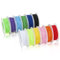 HONZUEN Elastic Cord Bracelet String 12 Colours 1 mm Elastic Thread, Stretchy Coloured Cord String for Bracelet Making, Durable Beading Thread for Jewellery Making, (1mm*20m)