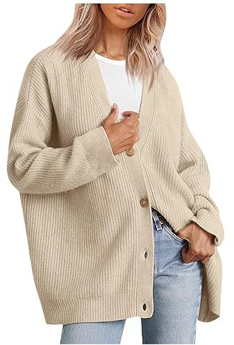 Strickjacke Damen Grobstrick Cardigan Lang Damen Cardigan Langarm Grobstrickjacke Strickmantel mit Kapuze Wintermäntel Longstrickjacke Outwear Ele ÜBergangsjacke Fleecejacke Herren dünn