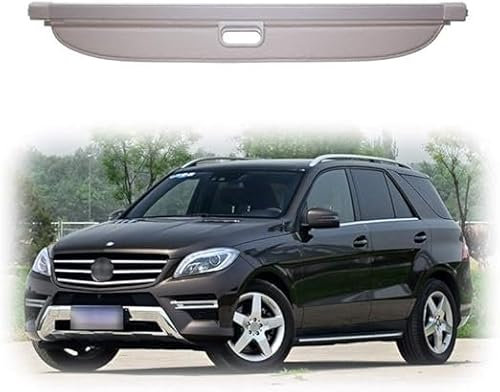 VIPOD Auto Laderaumabdeckung FüR Ml W166 Ml320 Ml350 Ml400 500 Ml63 Amg 2012-2015, Einziehbare Heckkoffer Abdeckung Kofferraum Interieurleisten ZubehöR
