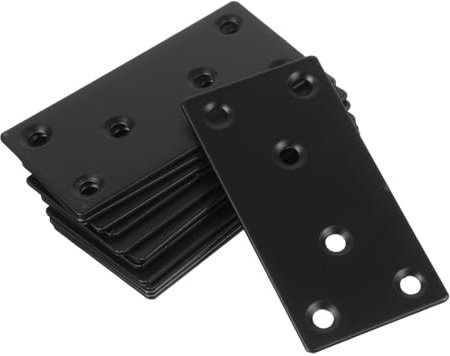 Mobestech 12St Fragmentcode verbinden Metallplatte mit Löchern Eckwinkel für Holz möbelwinkel möbelverbinder Flickplatten für Holz Eckstrebe Mittel flache Halterung Winkeleisen Eckcode