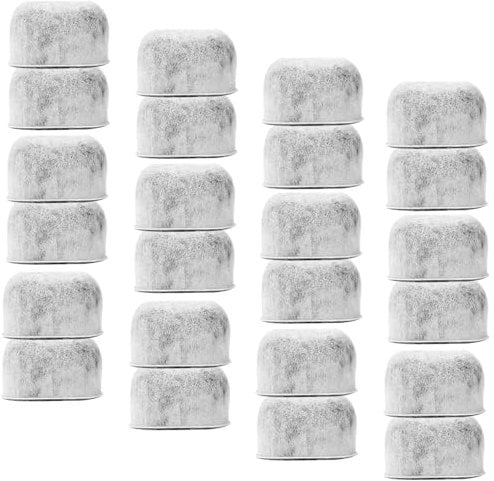 Pack of 24 Replacement Charcoal Water Filters for Keurig and Breville BWF100 Coffee Machines - Keurig 2.0 1.0 and Breville BWF100 Compatible Filters Fit Both Newer & Older Models Coffee Makers