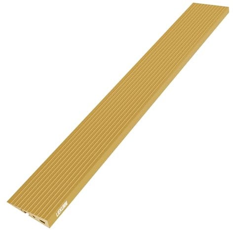 LIEKUMM 2,5 cm Höhe PVC Türschwellenrampe, 800 kg Tragkraft Tragbar Rollstuhlrampe für Treppen, Innen- und Außenbereich, Schwellenrampe für Elektro-Rollstuhl, Kinderwagen, Garage, Gelb
