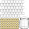 Gouveo Lot de 48 Pots à Confiture 500g «Miel» avec Couvercles à Vis Or - Conservation TO82 - Pots Vides (HGTO500G)