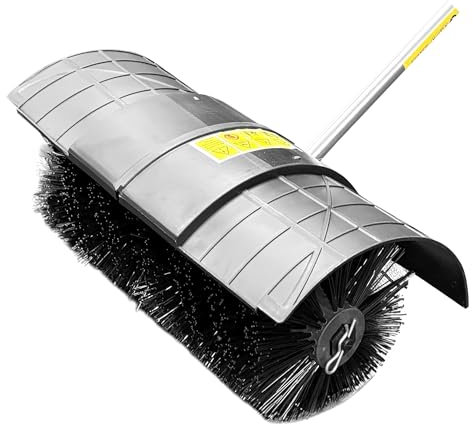 BU-KO Sweeper Brush Attachment for Multi Functional Garden Tool, Heavy Duty Outdoor Power Sweeper for Cleaning Patios, and Pathways, Compatible 52cc 5N1 Multi Tool, Easy to Attach