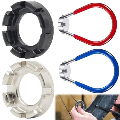 Llave de Radio de Bicicleta,Llave de Radio,Bici Bicicletas de Ruedas Rayos,Llave para Enroscar Pernos,Llaves para Radios Bicicleta,Vías Bicicleta Herramienta de Reparación