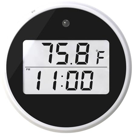 Wassertemperaturanzeige für Eisbad, Wasserthermometer-Timer Für Eisbad, Digitales Eisbad-Temperatur-Thermometer, Kleines Eisbad-Temperaturmessgerät mit Timer für Badewanne, Schwimmbad, Schwarz