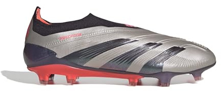 adidas Pred Elite Uni Fußball-Stollen für festen Boden – Entfesseln Sie Präzision und Kontrolle, Platinum Metallic Aurora Black, 44 EU