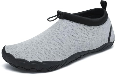 Mishansha Chaussures de Natation Homme Femme Chaussure de Plage Respirantes Séchage Rapide Eté Baskets d'eau pour Surf Plongée Nager Yoga 36EU Mode Gris
