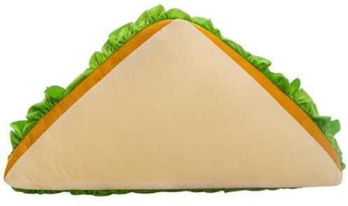champracer Sandwich-Brotkissen Simulation Brotkissen Plüsch Lendenrückenpolster lustiges Brot Form Plüschtier Kissen Puppe Spielzeug für Sofa/Hauptschlafzimmer/Büro/Schlafsaal im (45 * 65cm,Sandwich)