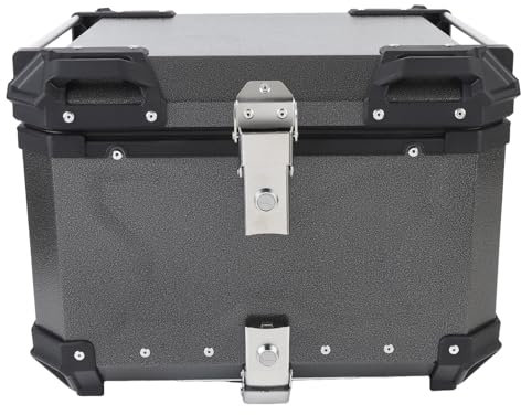 TYTOGE 55 l Motorrad-Topcase aus Aluminiumlegierung, Gepäckaufbewahrungskoffer mit Sicherheitsschloss, universell für Helme