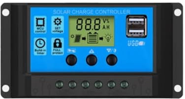 Solarregler, 400W-1000W 12V 24V 10A-30A Wasserdichte Windmühle Wind Generator Solar Panels Solar MPPT Laderegler Regler(30A)