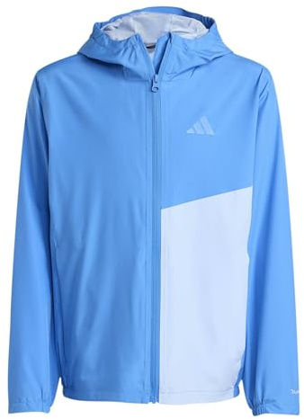 adidas Unisex Kids Terrex Kids Multi 2 Layer CLIMAPROOF Rain Jacket, ray blue/glow blue, 11-12 Years