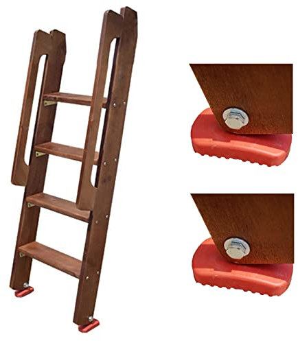 MBXLDGFD Scala per Letto a Castello Universale con bracciolo per Letti a Castello Superiori, Scale a gradini Rialzate per Letti Interni - 4 gradini/5 gradini, Scale di Ricambio per dormitori universi