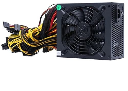 FACDEM 180 V-260 V ATX-Netzteil, ETH-Bitcoin-Miner-Netzteil, Mining, 2000 W, 2400 W, 2600 W, unterstützt 8 Displaykarten, GPU, BTC, Mining-Leistung (2600 W, 110 bis 220 V)