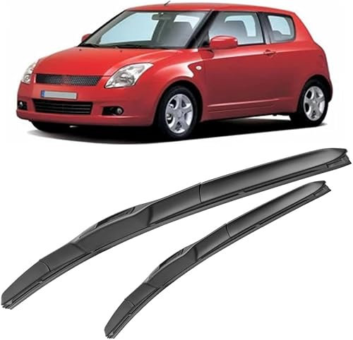 ZHAOWLI Scheibenwischer Set für Suzuki Swift 2005-2010, Auto Scheibenwischerblatt Ersatz-Scheibenwischer für Frontscheibe Ersatzwischblätter