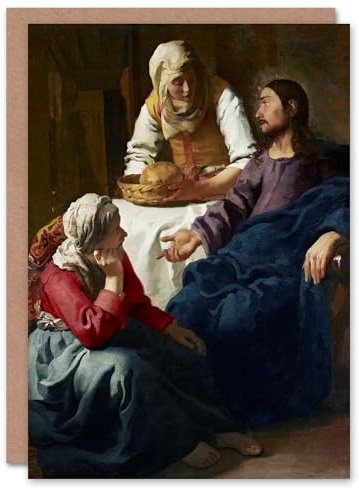 Artery8 Johannes Vermeer Art Card Christ in the House of Martha and Mary