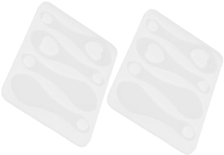 Mobestech 2 pièces Moule Silicone pour Jeton Caddie Moule Multifonction pour Porte-clés et Décorations DIY Forme Jeton Chariot Époxy Compatible