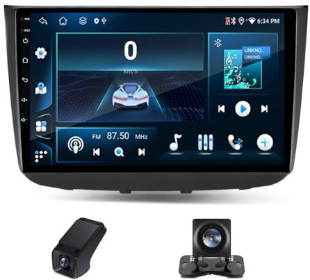 10 Pulgadas Android 14 Radio Coche 2 DIN Pantalla Táctil Radio para Mercedes-Benz Vito 2 Viano 2 W639 2003-2015 con Android Auto/Carplay Navegación GPS WiFi Bluetooth Radio FM(X2)