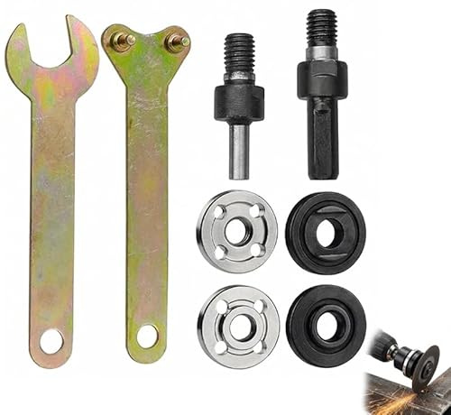 8 Piezas Adaptador de Amoladora M6/M10 de Taladro Eléctrico, Juego de Adaptador de Amoladora, Biela Conversor de amoladora Angular, para El Esmerilado EléCtrico, Corte De Azulejos, Metal, etc